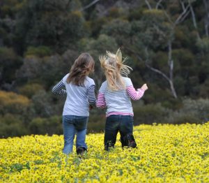 Image of children in spring on Seasonal Kangaroo Island from Open All Year portal