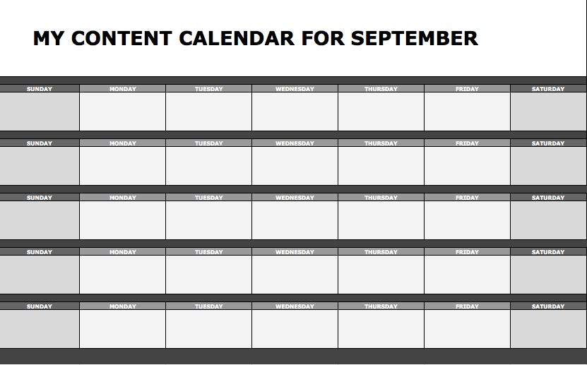 Calendar for Content Planning available in Tourism Tribe