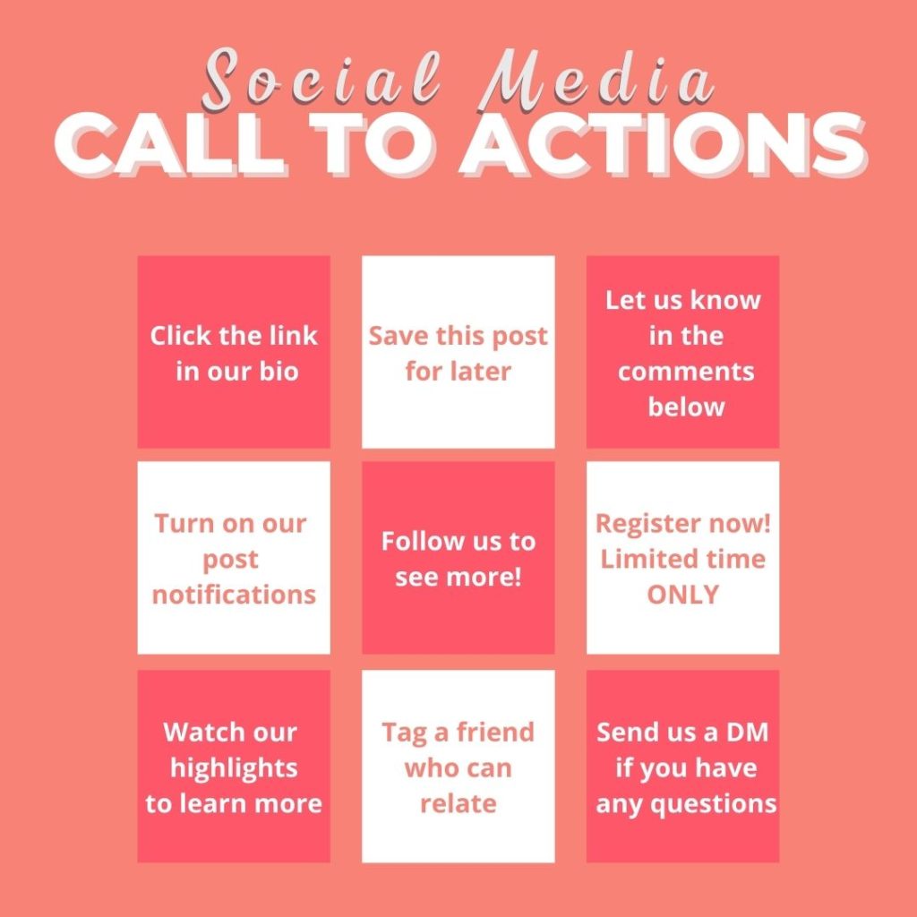 Instagram call to action examples
