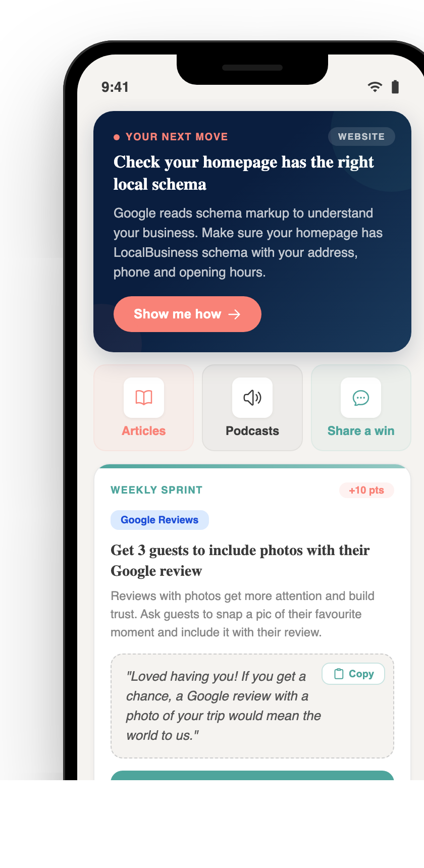 Pocket Rocket marketing and AI coach app for tourism
