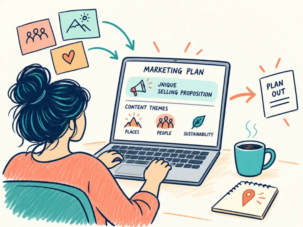 Build a simple tourism marketing plan in one session using the Tourism Marketing Mate CustomGPT.