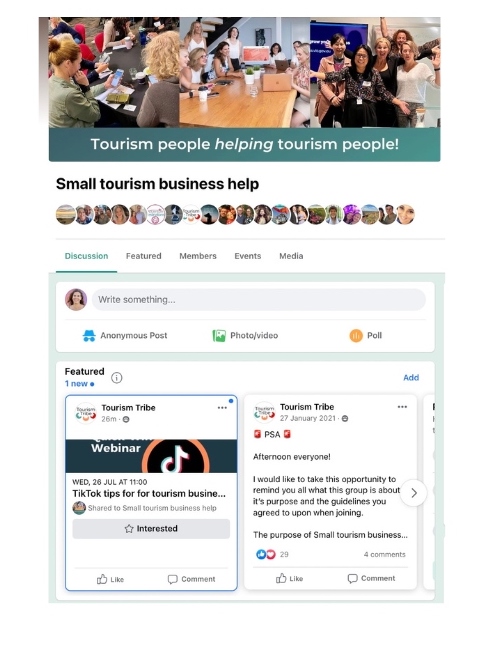 Tourism Tribe Facebook Group