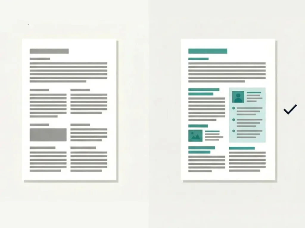 Generic versus on-brand content.