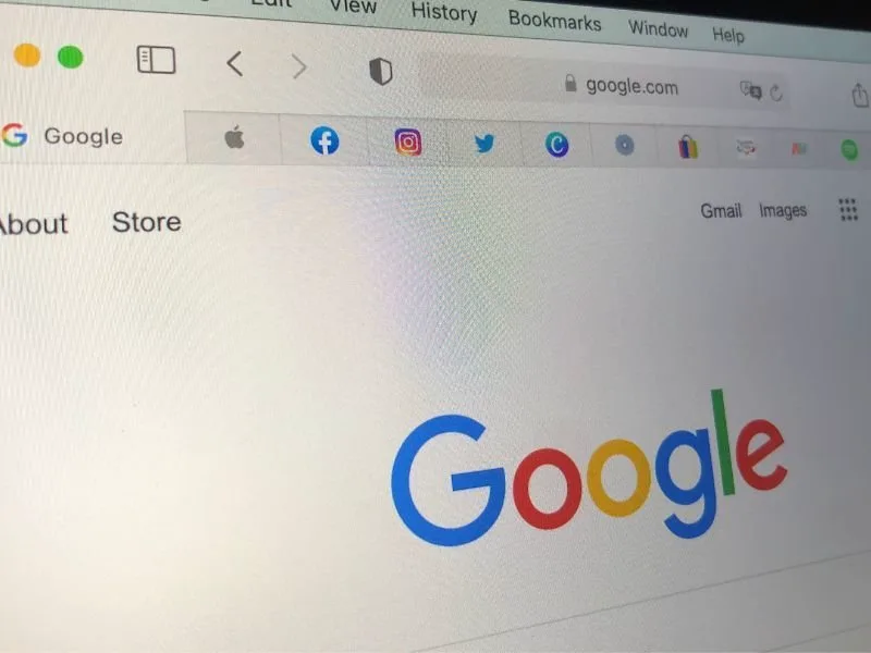 How to change your website favicon - photo of a screen displaying website browser tabs with popular digital platform favicons