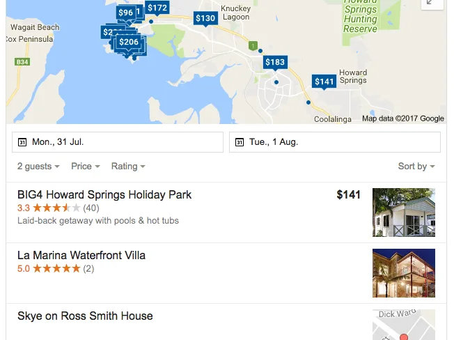 Local search results top 3