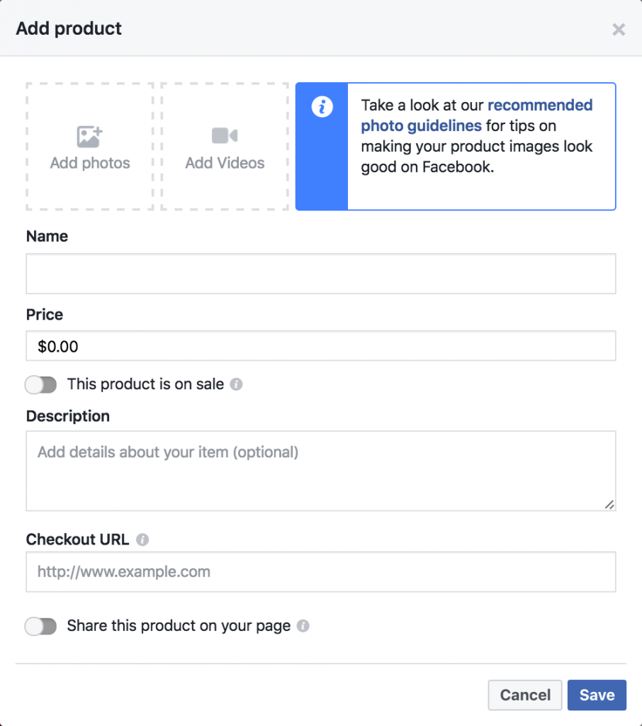 Tourism Tribe - Facebook - Add Product