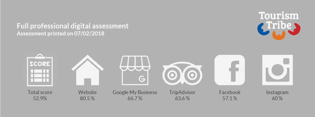 Tourism Tribe Digital Assessment Categories
