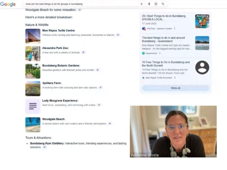 Fab doing a live demonstration of AI searches