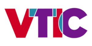 VTIC logo in red and purple with teal accents.