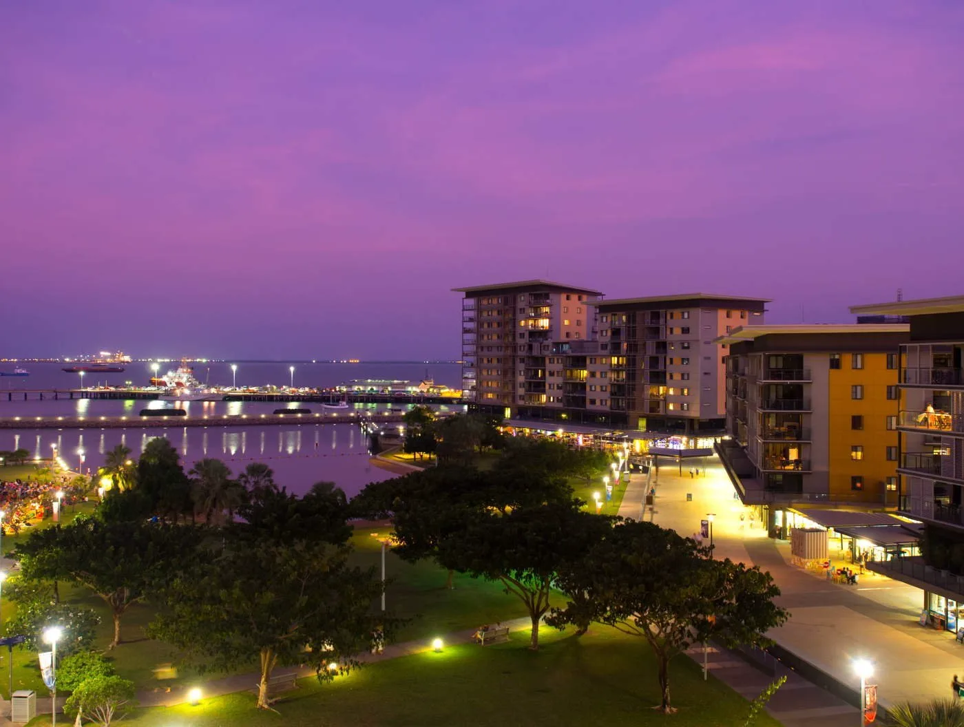 Darwin Waterfront At Sunset, Australia