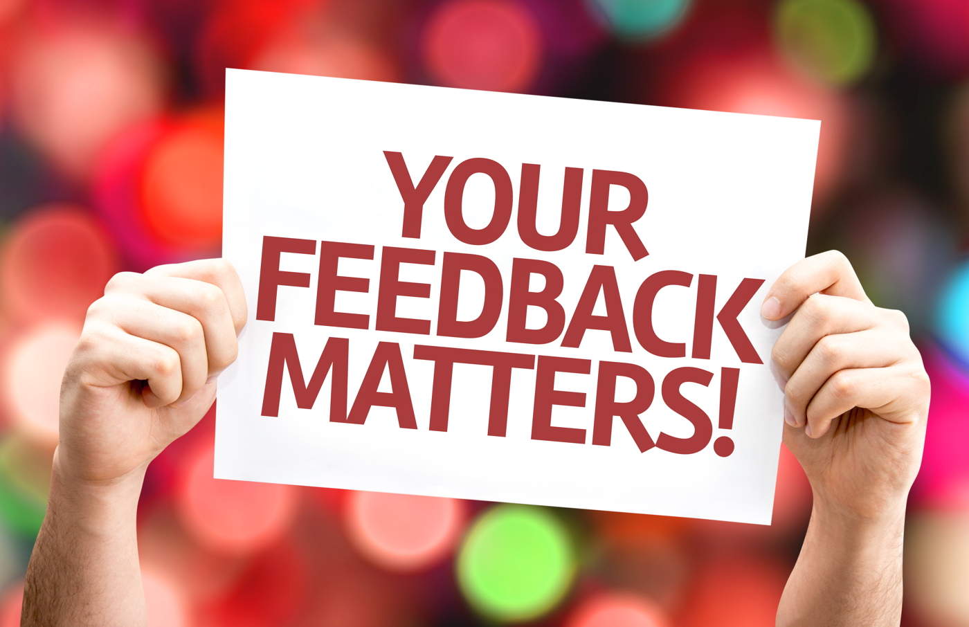 take your feedback on board