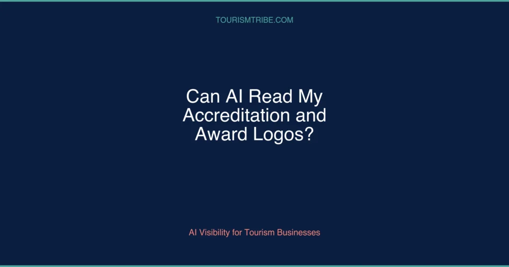 Illustration: can AI read tourism accreditation and award logos