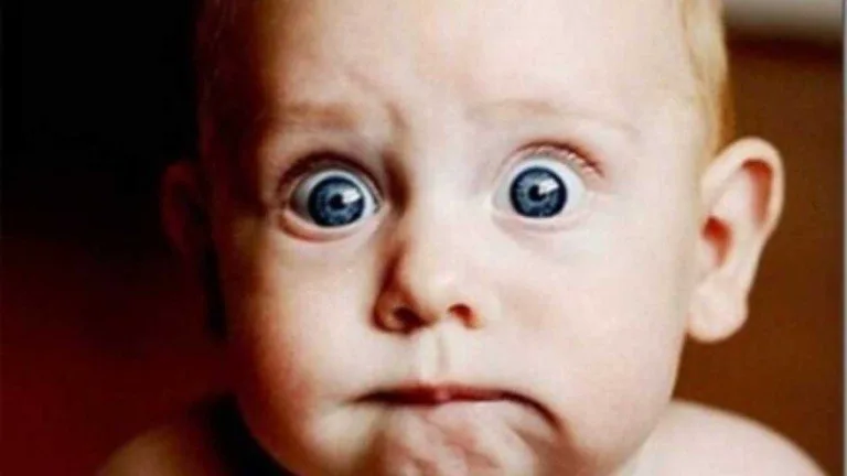 Scared baby - Photo courtesy Google