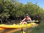 Janina in a kayak