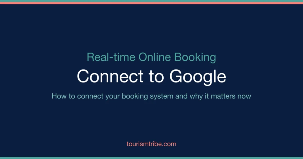 Real-time online booking connected to a Google Business Profile listing