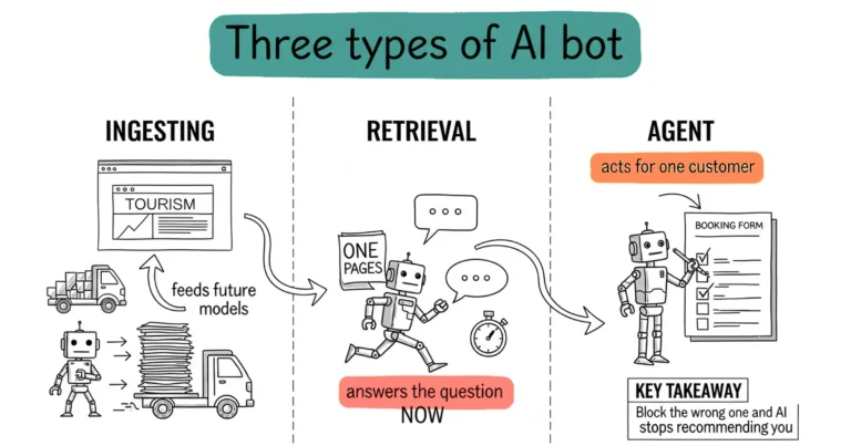 Three types of AI bot. One decides if AI recommends you.