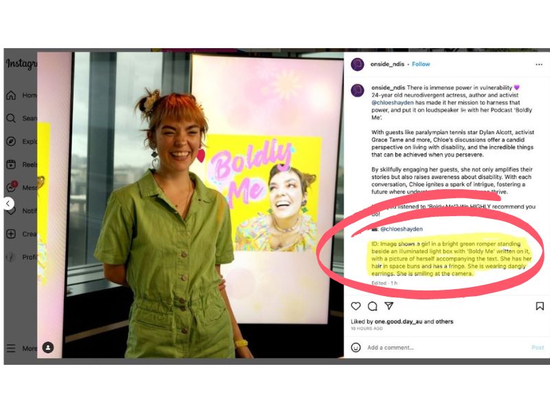 Instagram post where towards the bottom of the content there is an explanation of what is in the image.